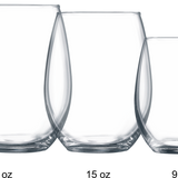 Custom Engraved 9 oz Stemless Wine Glass