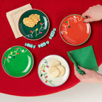 Holiday Glow Christmas Appetizer Plates
