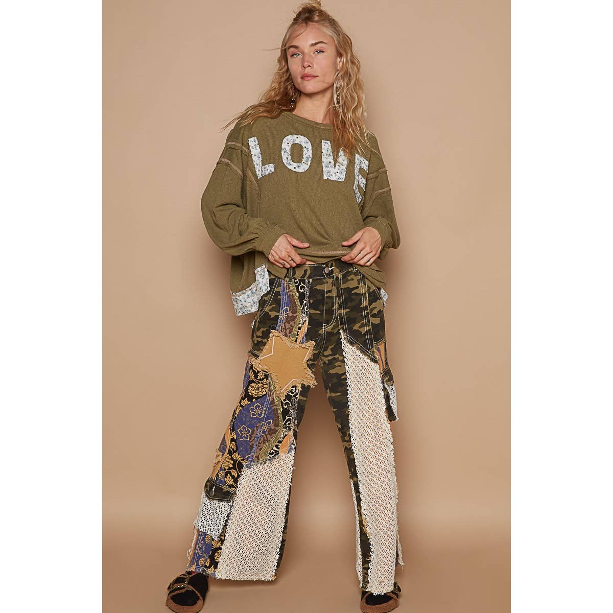 "LOVE" Patch Crewneck