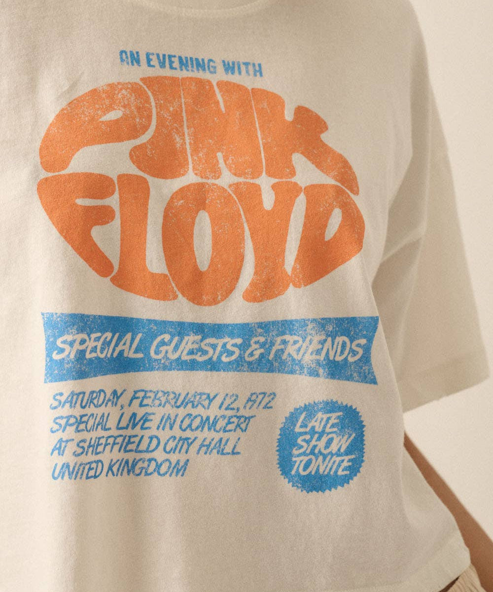 Evening with Pink Floyd Cropped Graphic Tee