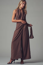 Halter Wide-Leg Jumpsuit