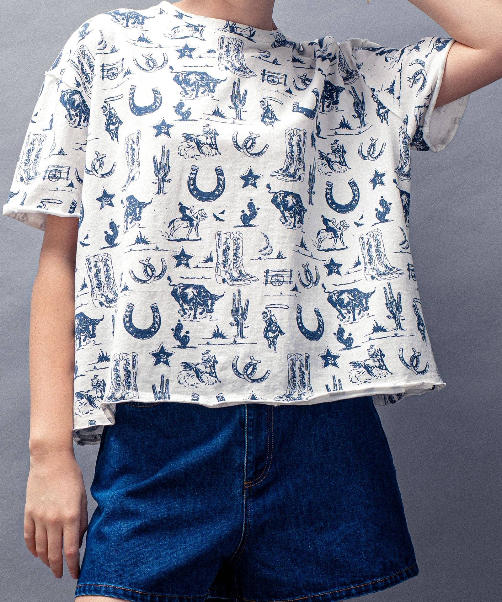 Western Graphic Print Graphic Tee