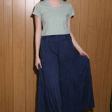 B3690-ASIS WIDE LEG PANTS WITH V YOKE WAIST BAND