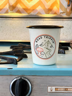 Enamel Cup Reusable Candle - "Road Trippin'"
