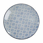 Blue and White Round Plate