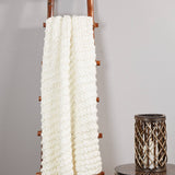 Vintage Style Chunky Knit Throw