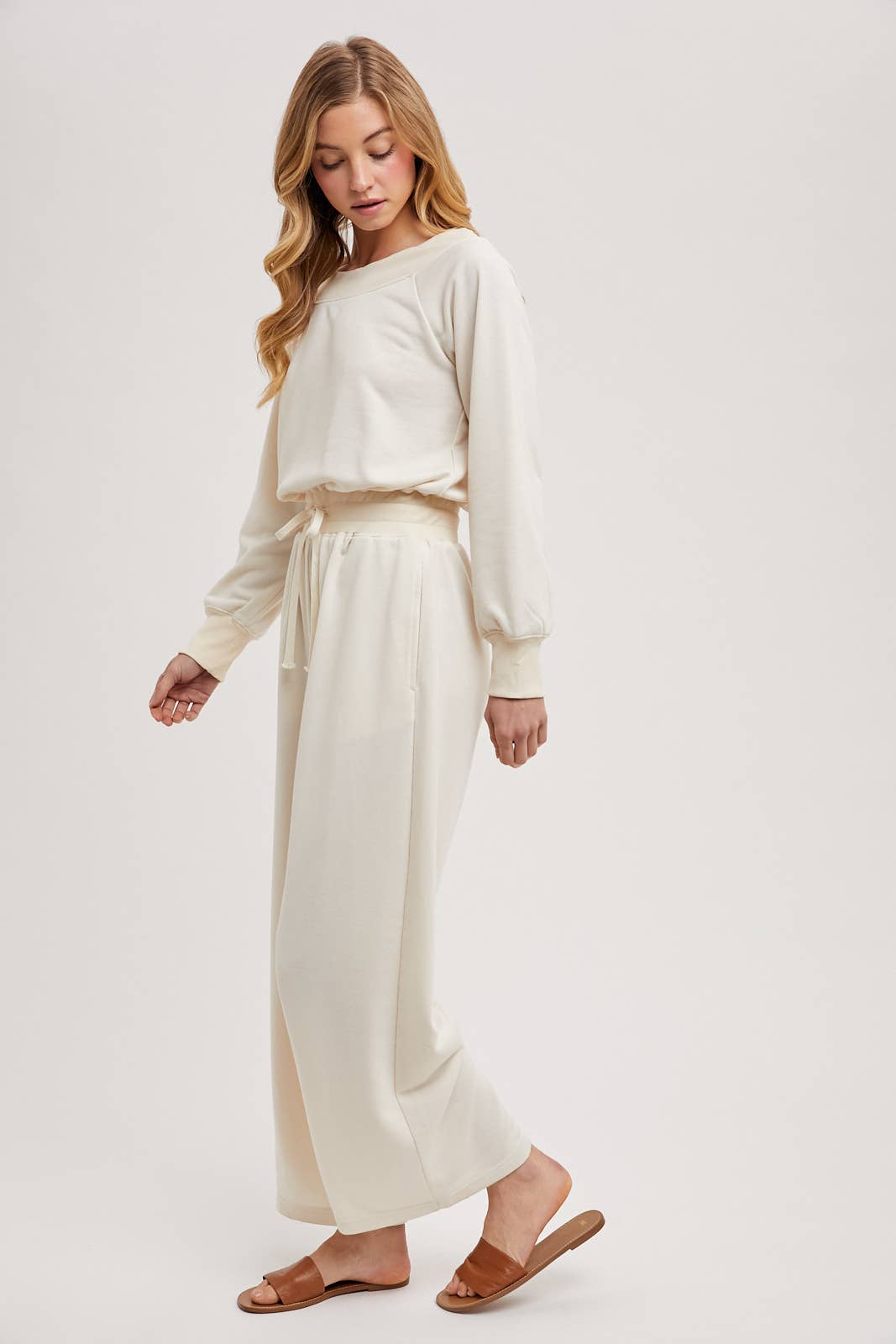 Off-The-Shoulder Knit Jumpsuit
