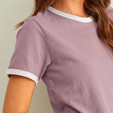 ET6334   SHORT SLEEVE RINGER TOP