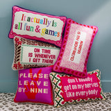 Fun And Games Needlepoint Pillow
