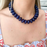 Bailey Chunky Beaded Necklace- Red