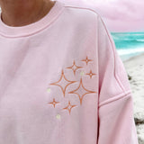Sunset Rays Embroidered Sweatshirt
