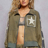 Star Patch Track Jacket