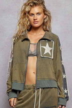 Star Patch Track Jacket
