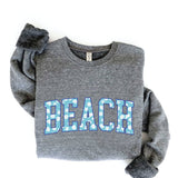 BEACH WITH PATTERN Graphic Sweatshirt