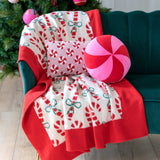Pink Peppermint Pillow