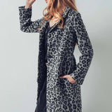 Leopard Print Oversized Statement Coat