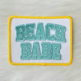 Beach Babe Embroidery Iron On Patch