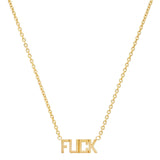 Gold Vermeil Fuck Necklace