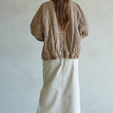 Quilted Knit Mineral Washed Jacket