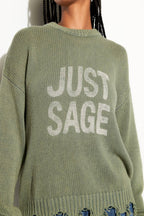 'Just Sage' Mantra Sweater