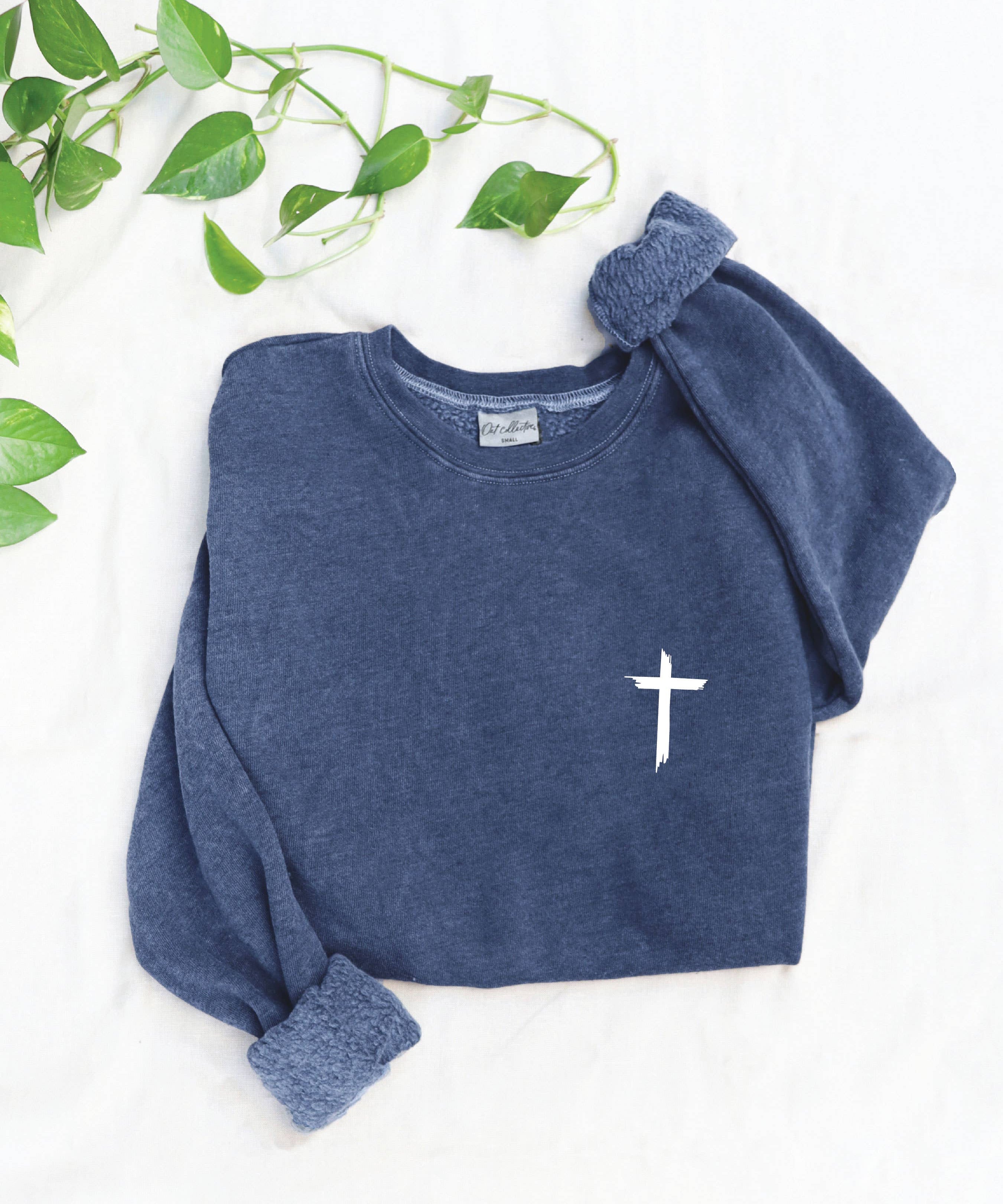 "JESUS HAS MY BACK" Graphic Sweatshirt