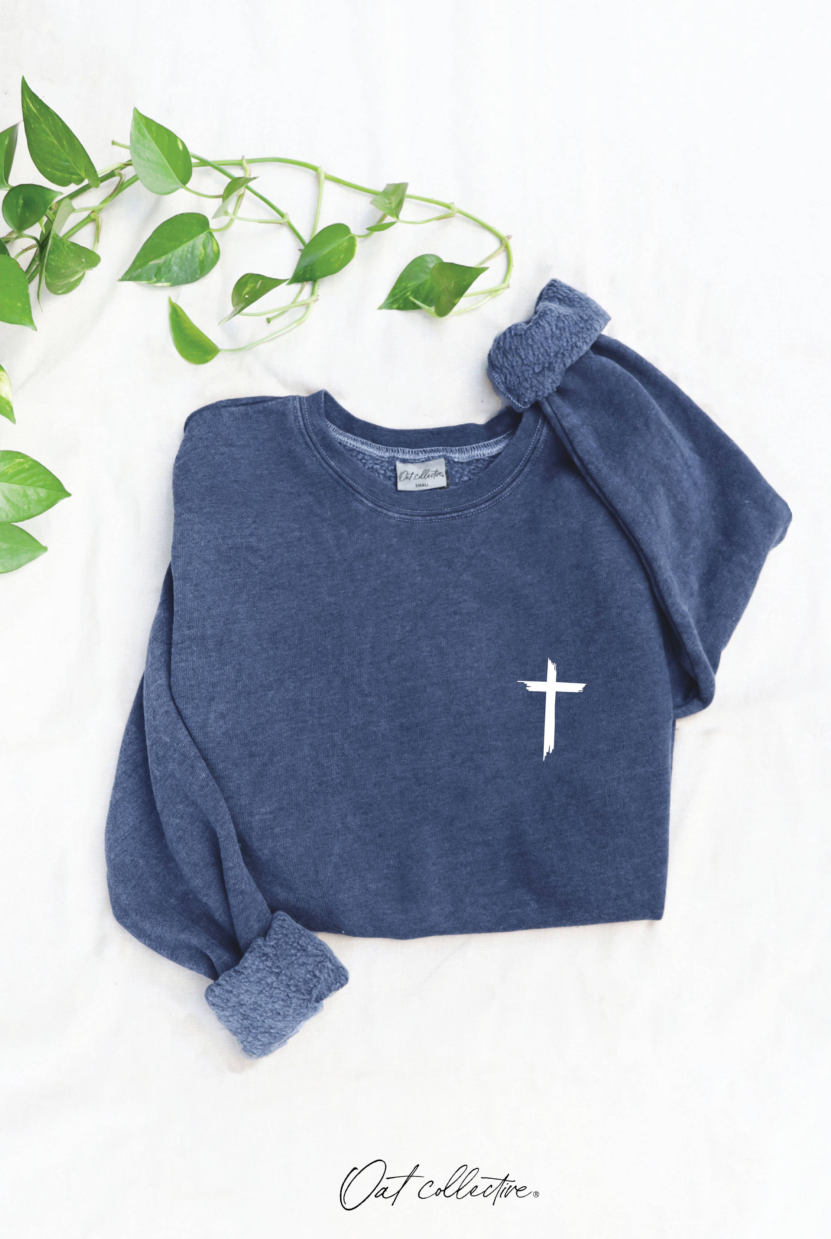"JESUS HAS MY BACK" Graphic Sweatshirt