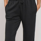 Side Strip Drawstring Sweatpants