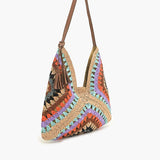 Raffia Hobo Bag