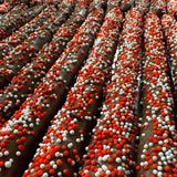 Fall Orange & White Pretzel 🥨 Rods Milk Chocolate 2 Pack