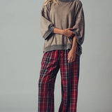 Oversized Seam Detail Pullover Top