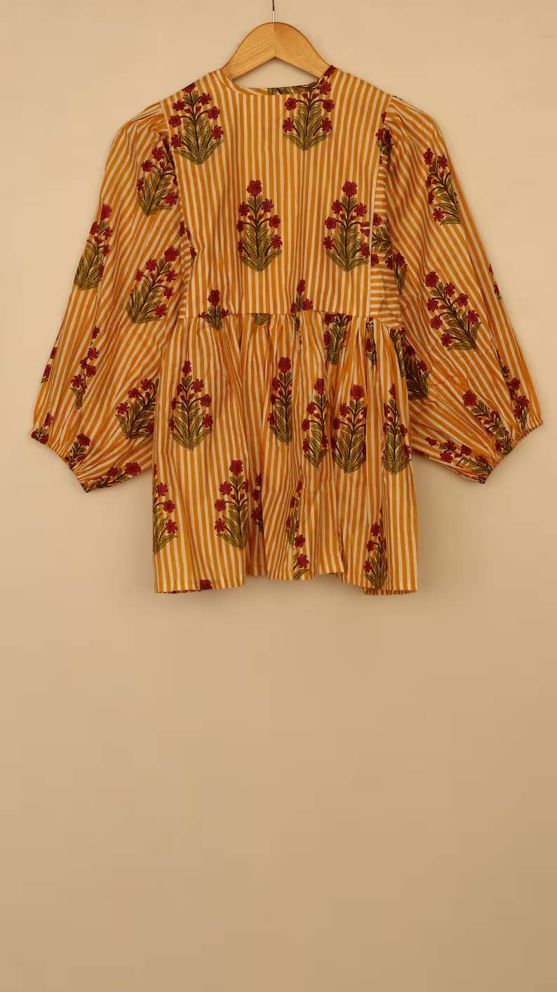 Indian Floral Print Tunic