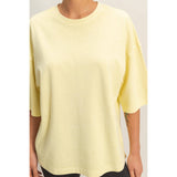 Pigment Dye Oversized Half-Sleeve T-Shirt