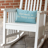"The Beach Is My Happy Place" Pillow