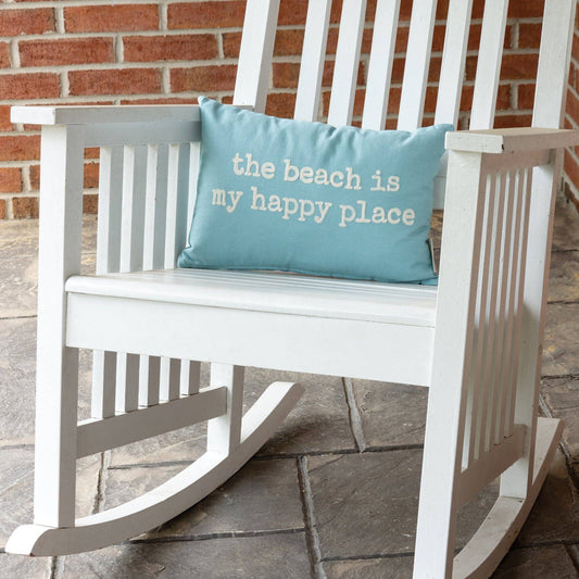 "The Beach Is My Happy Place" Pillow