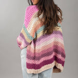 Rainbow Knitted Cardigan
