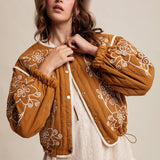 Embroidered Quilted Western Jacket