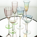 Flower Look Wine Glass-8.5"H(13oz)