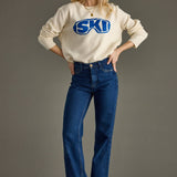 Cream "Ski" Goggle Sweater