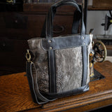 Spider Mums Recycled Canvas Crossbody Tote