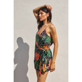 Hibiscus Wrap Romper