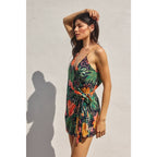 Hibiscus Wrap Romper