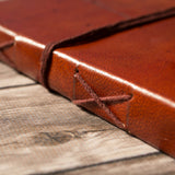 "If A Story" Handmade Quote Leather Journal - 5x7 Brown