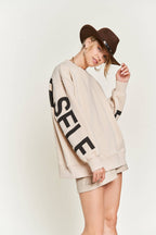 "Be Yourself" Oversized Sweatshirt