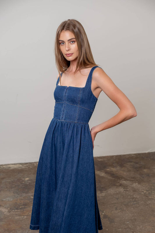 Denim Midi Dress