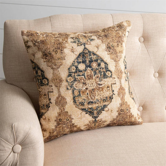 Antique Rug Print Throw Pillow