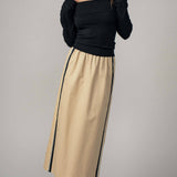 Ribbed Off-Shoulder Long Sleeve Sweater