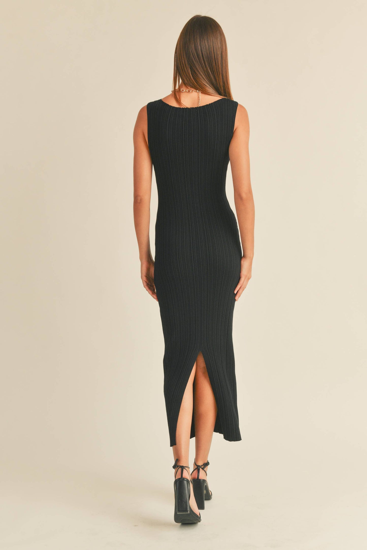 Ribbed Knit Maxi Dress