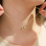 Necklace with Rondelle Charms