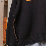 Hooded Halloween Sweater with Jaco O Embroidery