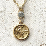 Coin Medallion Charm Necklace